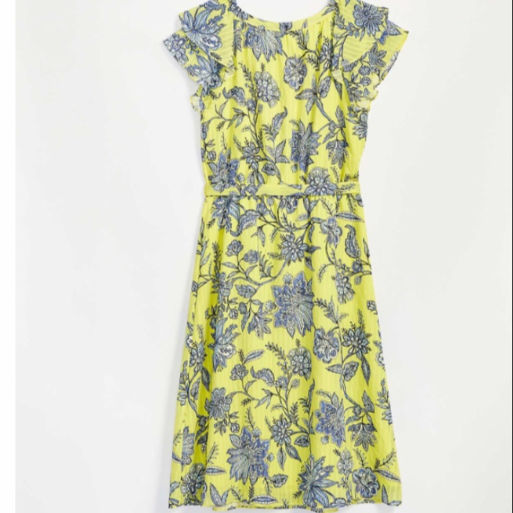 Host Pick 💫Trellis Garden Ruffle MIDI Dress S XL - Picture 4 of 11